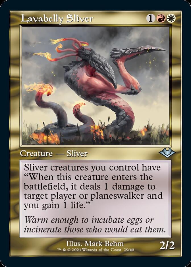 Lavabelly Sliver (Retro Foil Etched) [Modern Horizons] | Jomio and Rueliete's Cards and Comics