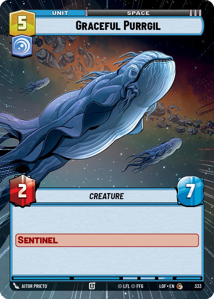 Graceful Purrgil (333) (Hyperspace) (333) [Legends of the Force] | Jomio and Rueliete's Cards and Comics