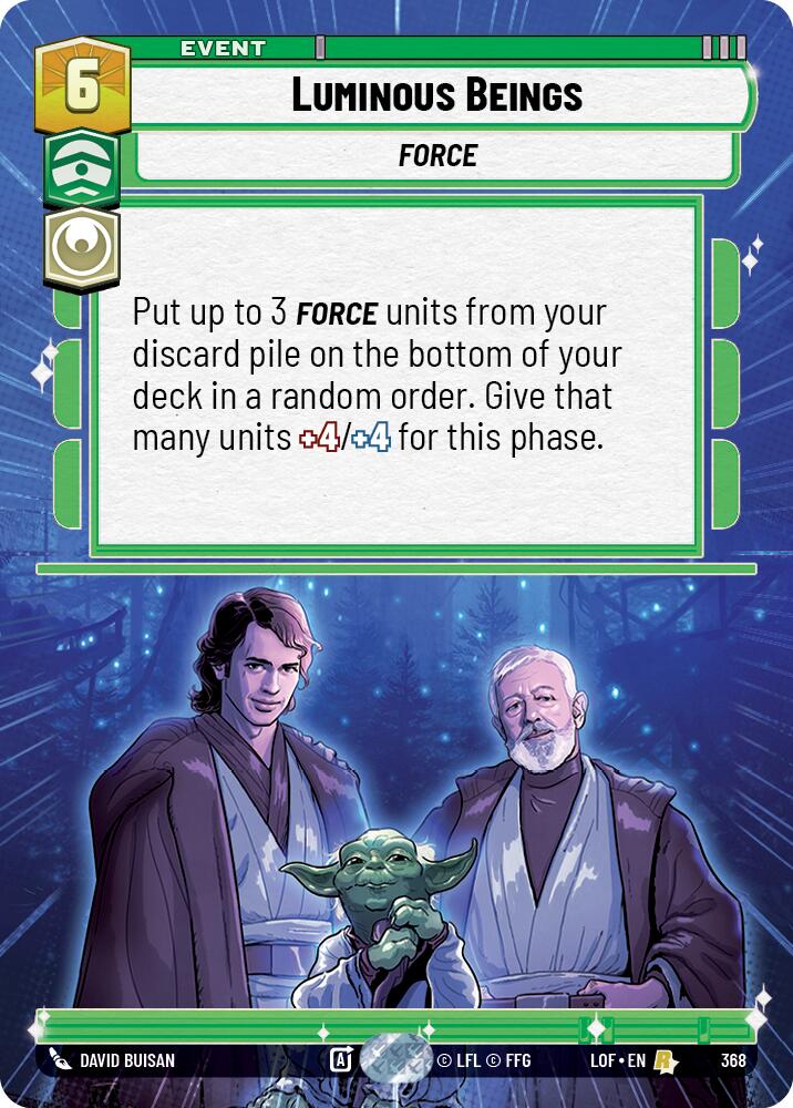 Luminous Beings (368) (Hyperspace) (368) [Legends of the Force] | Jomio and Rueliete's Cards and Comics