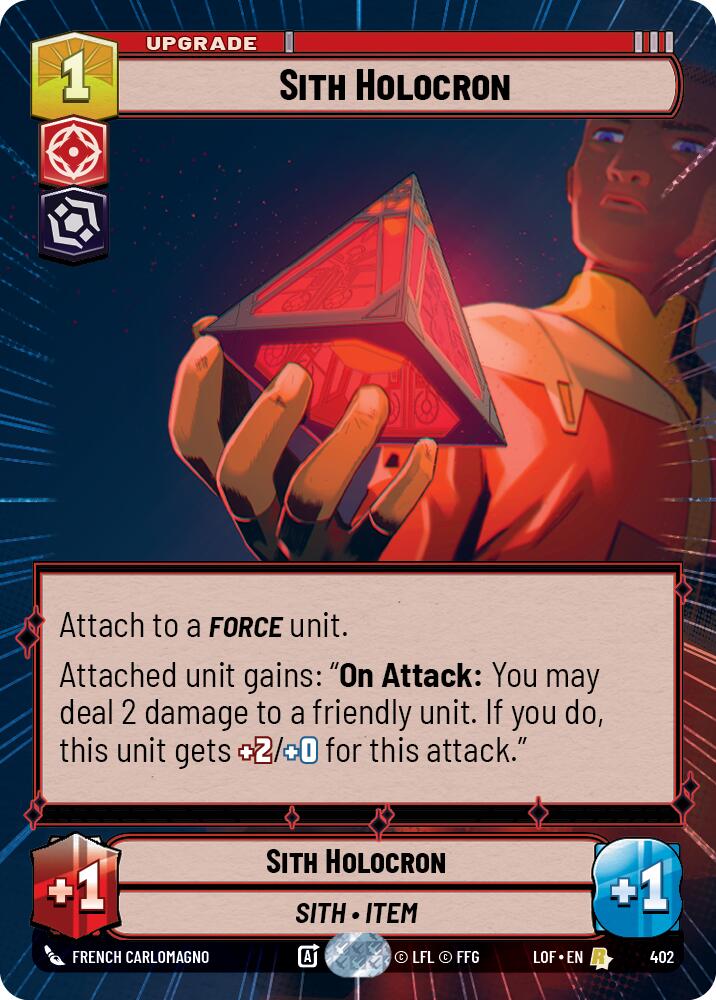 Sith Holocron (402) (Hyperspace) (402) [Legends of the Force] | Jomio and Rueliete's Cards and Comics