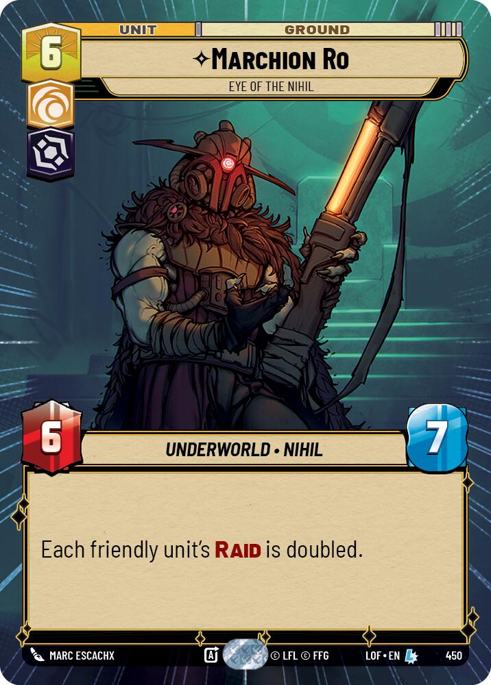 Marchion Ro - Eye of the Nihil (450) (Hyperspace) (450) [Legends of the Force] | Jomio and Rueliete's Cards and Comics