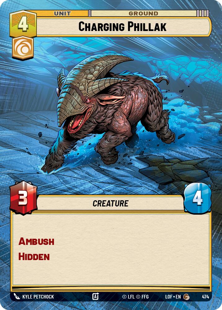 Charging Phillak (474) (Hyperspace) (474) [Legends of the Force] | Jomio and Rueliete's Cards and Comics
