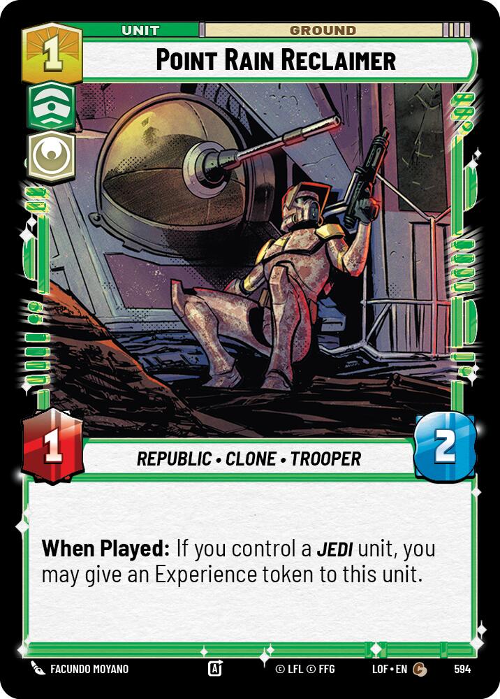 Point Rain Reclaimer (594) (Foil) (594) [Legends of the Force] | Jomio and Rueliete's Cards and Comics