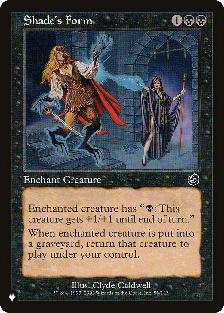 Shade's Form [The List] | Jomio and Rueliete's Cards and Comics