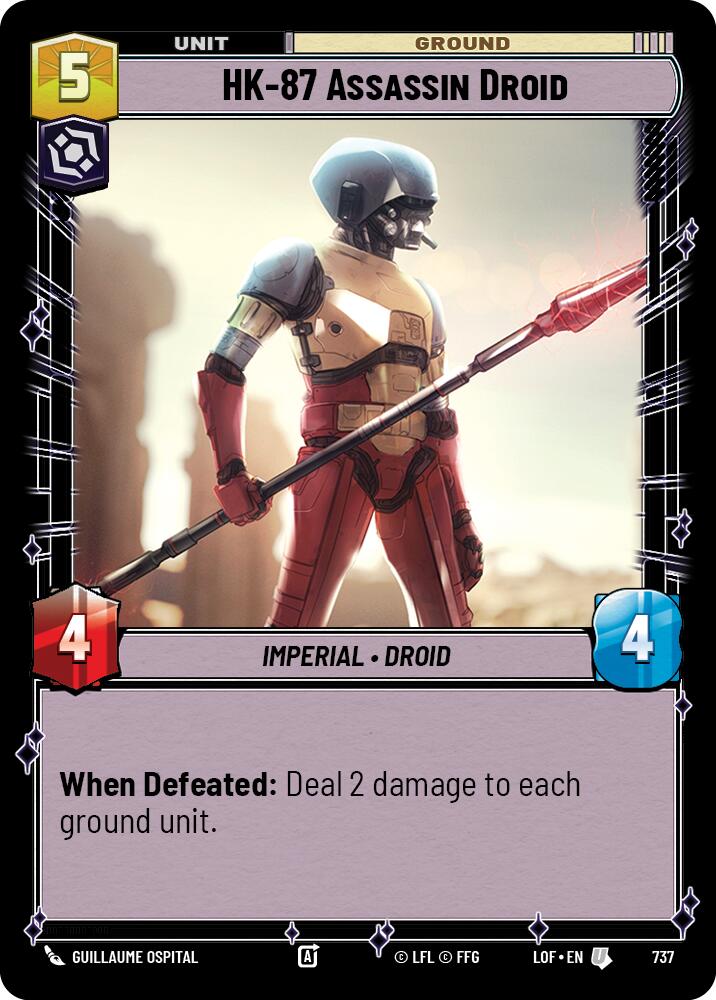 HK-87 Assassin Droid (737) (Foil) (737) [Legends of the Force] | Jomio and Rueliete's Cards and Comics
