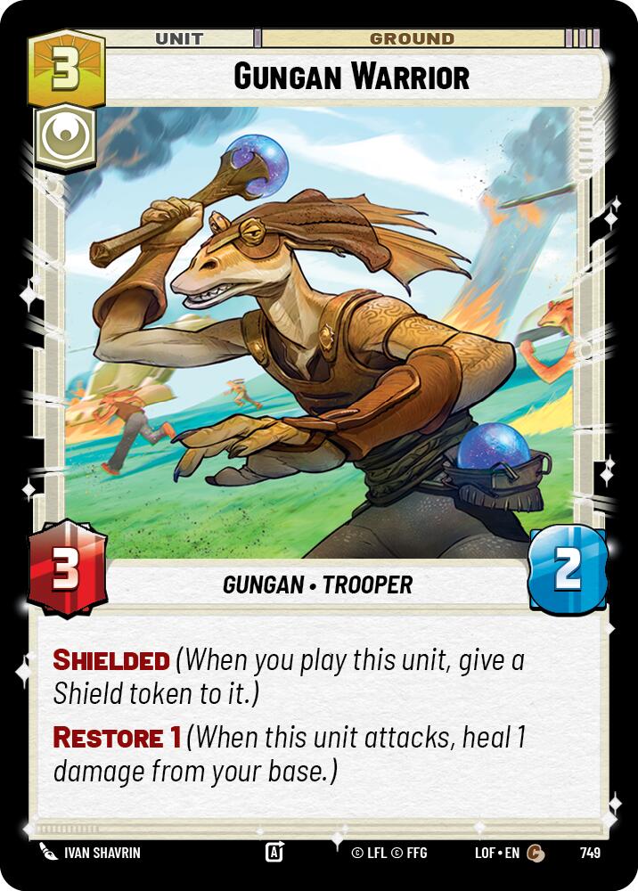 Gungan Warrior (749) (Foil) (749) [Legends of the Force] | Jomio and Rueliete's Cards and Comics