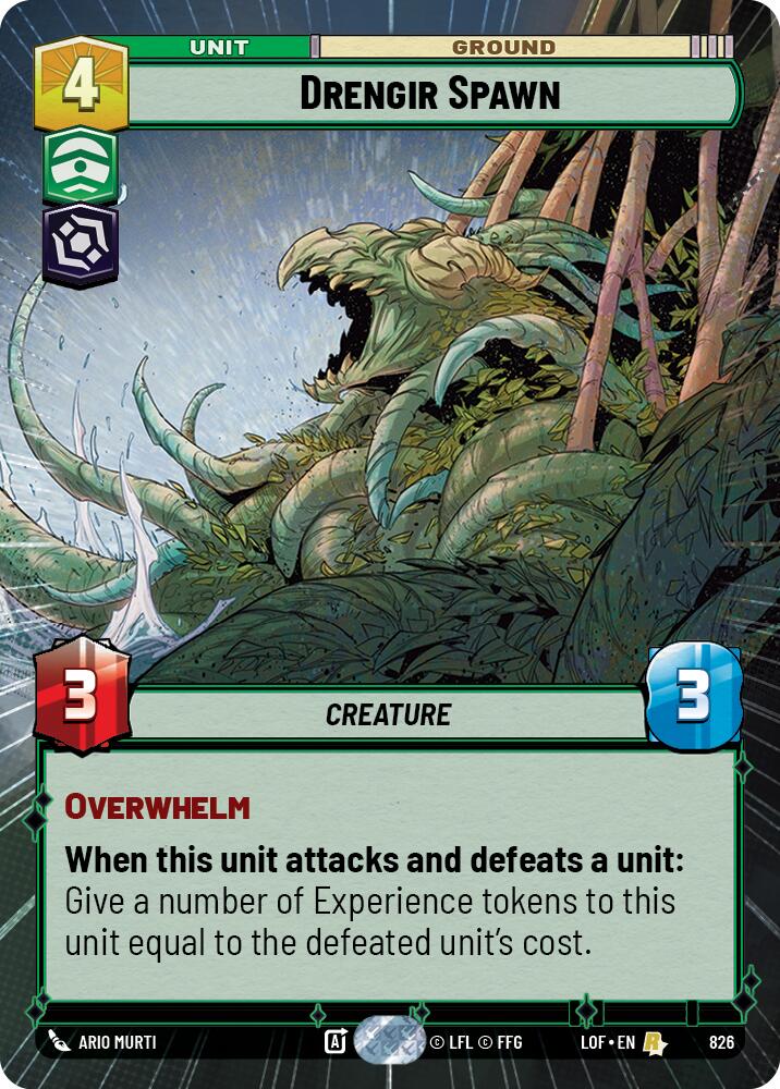 Drengir Spawn (826) (Hyperspace Foil) (826) [Legends of the Force] | Jomio and Rueliete's Cards and Comics