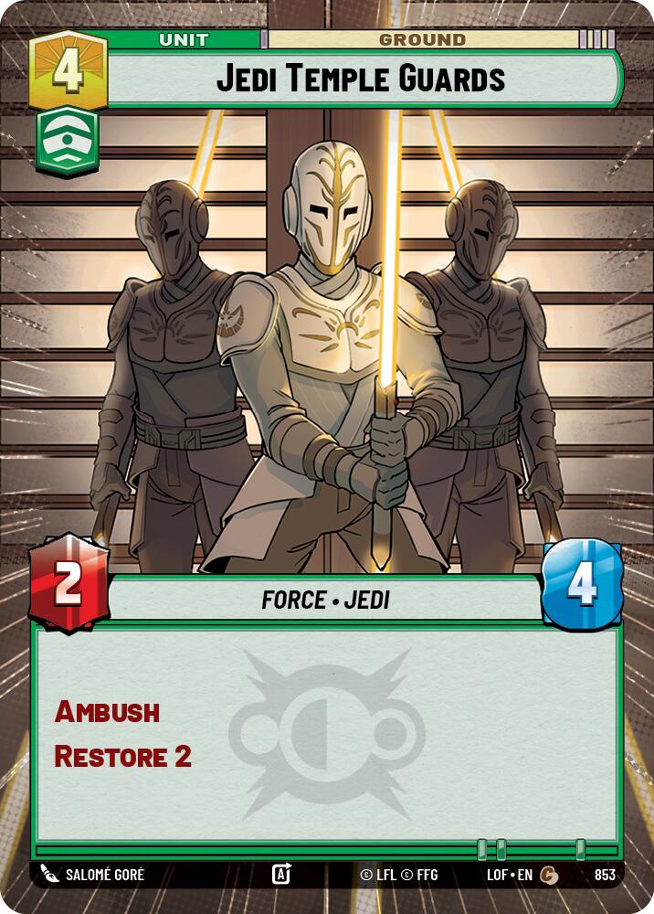 Jedi Temple Guards (853) (Hyperspace Foil) (853) [Legends of the Force] | Jomio and Rueliete's Cards and Comics