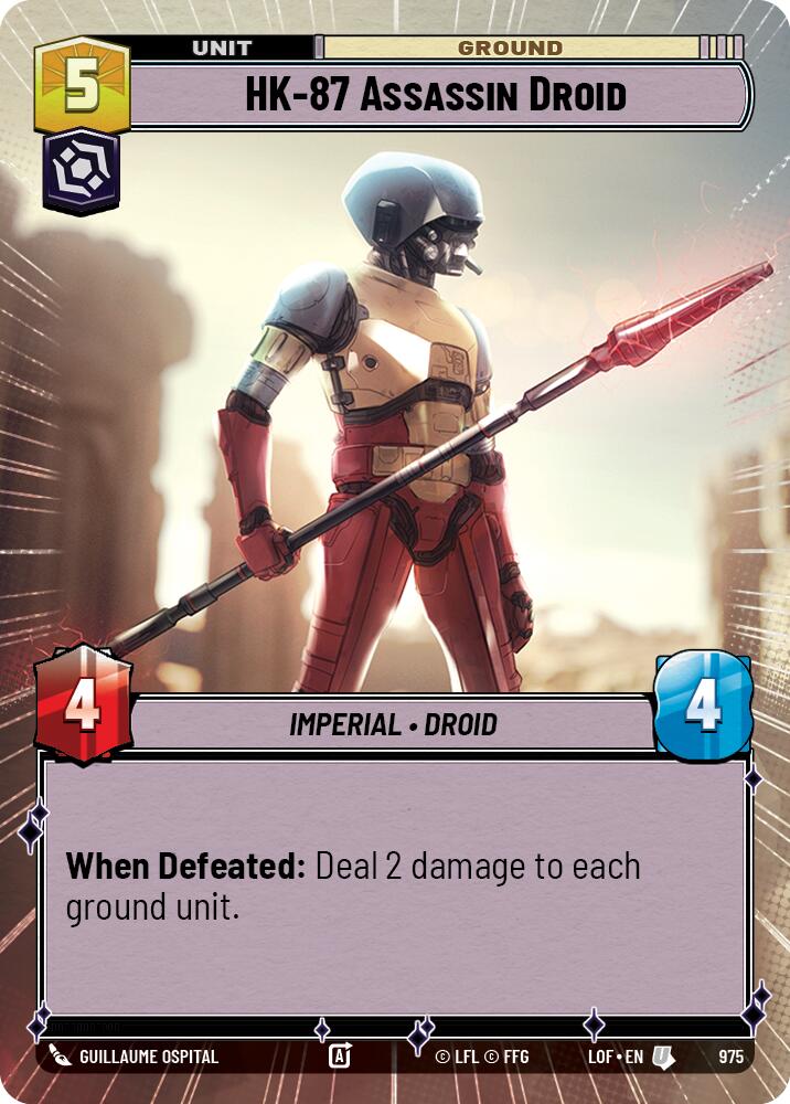 HK-87 Assassin Droid (975) (Hyperspace Foil) (975) [Legends of the Force] | Jomio and Rueliete's Cards and Comics