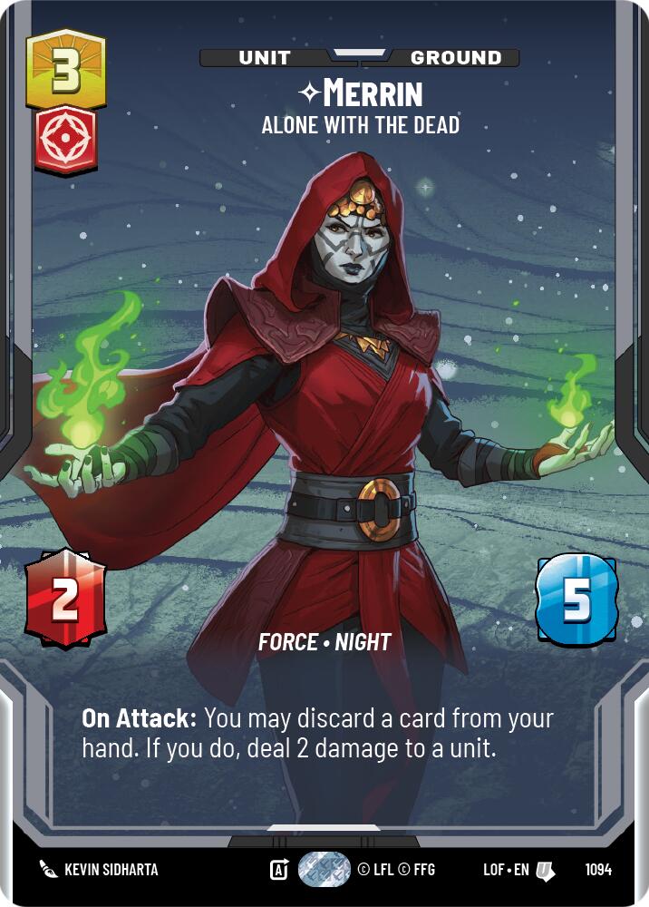 Merrin - Alone with the Dead (1094) (Prestige Foil) (1094) [Legends of the Force] | Jomio and Rueliete's Cards and Comics