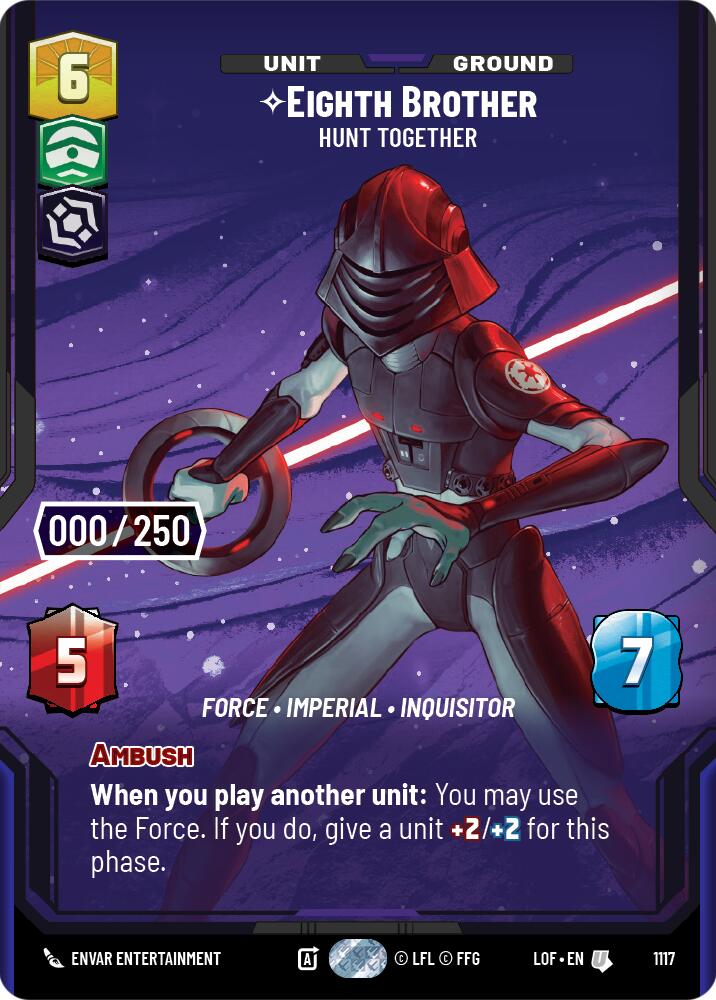 Eighth Brother - Hunt Together (1117) (Serialized) (1117) [Legends of the Force] | Jomio and Rueliete's Cards and Comics