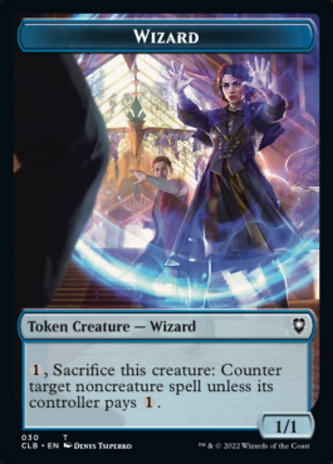 Kor Warrior // Wizard Double-Sided Token [Commander Legends: Battle for Baldur's Gate Tokens] | Jomio and Rueliete's Cards and Comics
