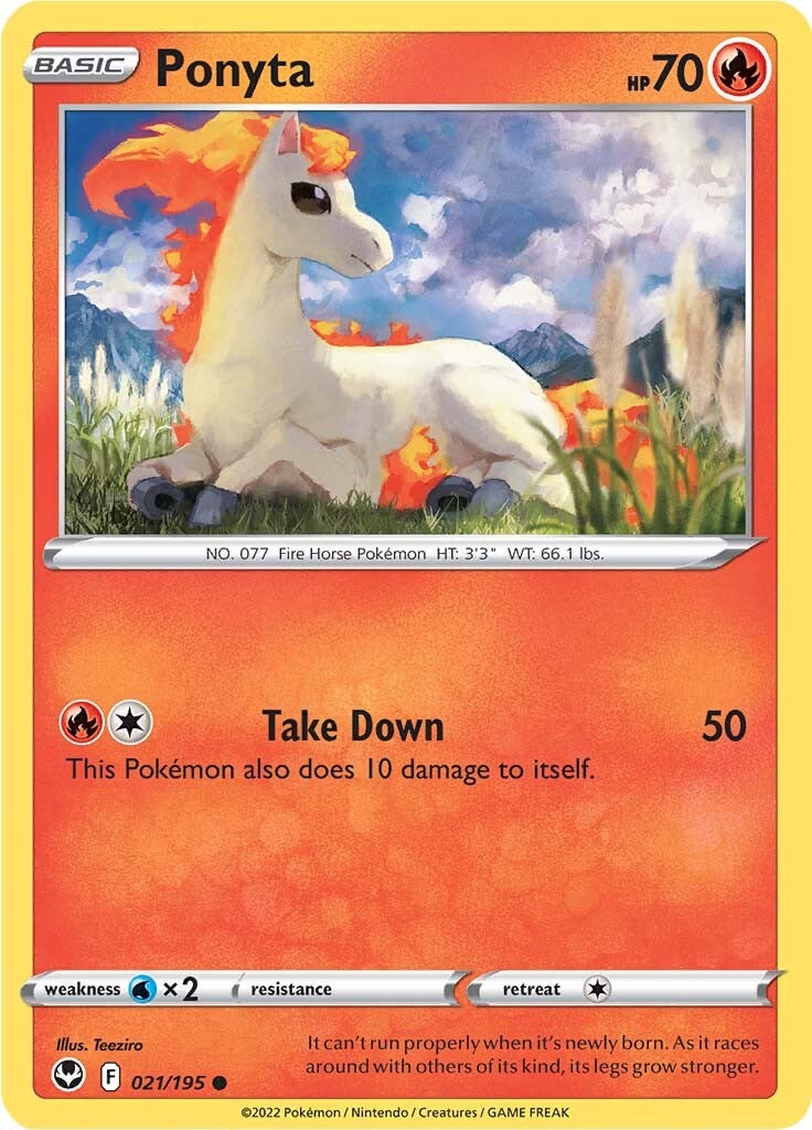 Ponyta (021/195) [Sword & Shield: Silver Tempest] | Jomio and Rueliete's Cards and Comics