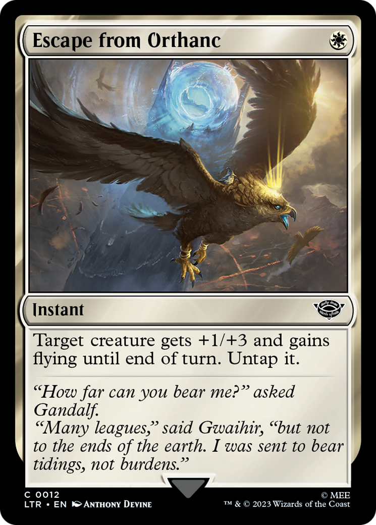 Escape from Orthanc [The Lord of the Rings: Tales of Middle-Earth] | Jomio and Rueliete's Cards and Comics
