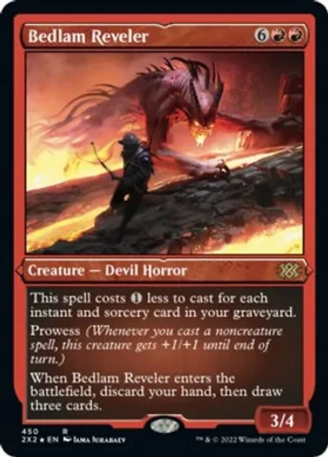 Bedlam Reveler (Foil Etched) [Double Masters 2022] | Jomio and Rueliete's Cards and Comics