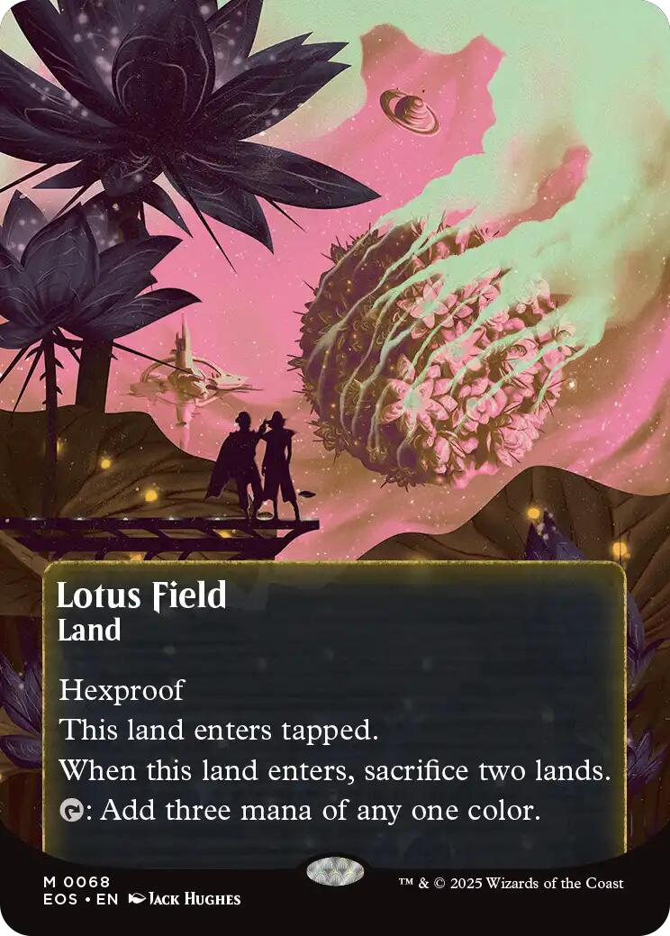 Lotus Field (0068) (Borderless) [Edge of Eternities: Stellar Sights] | Jomio and Rueliete's Cards and Comics
