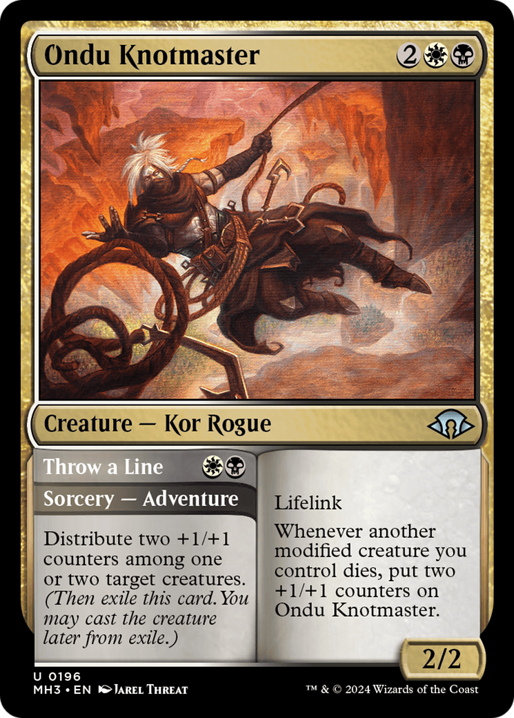Ondu Knotmaster // Throw a Line [Modern Horizons 3] | Jomio and Rueliete's Cards and Comics