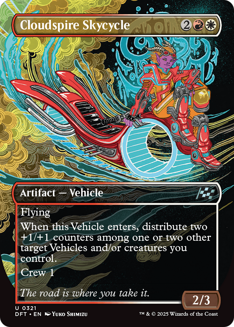 Cloudspire Skycycle (Borderless) [Aetherdrift] | Jomio and Rueliete's Cards and Comics