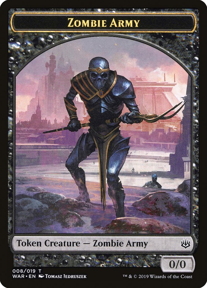 Zombie Army Token (008/019) [War of the Spark Tokens] | Jomio and Rueliete's Cards and Comics