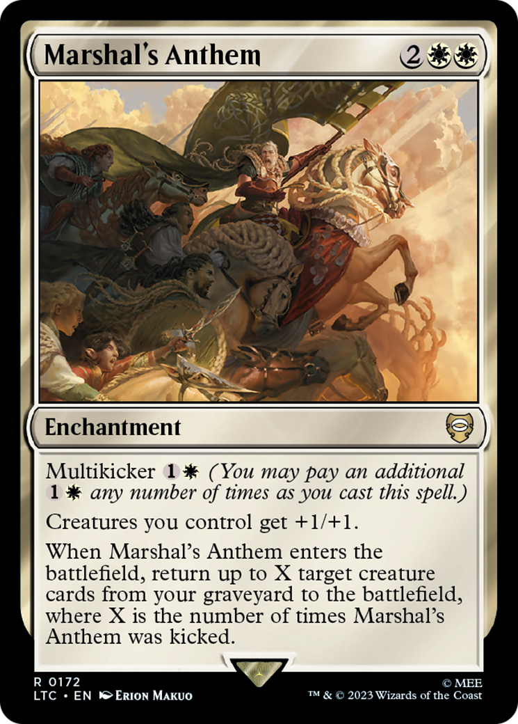 Marshal's Anthem [The Lord of the Rings: Tales of Middle-Earth Commander] | Jomio and Rueliete's Cards and Comics