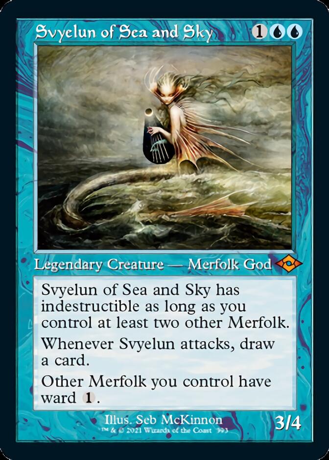 Svyelun of Sea and Sky (Retro Foil Etched) [Modern Horizons 2] | Jomio and Rueliete's Cards and Comics