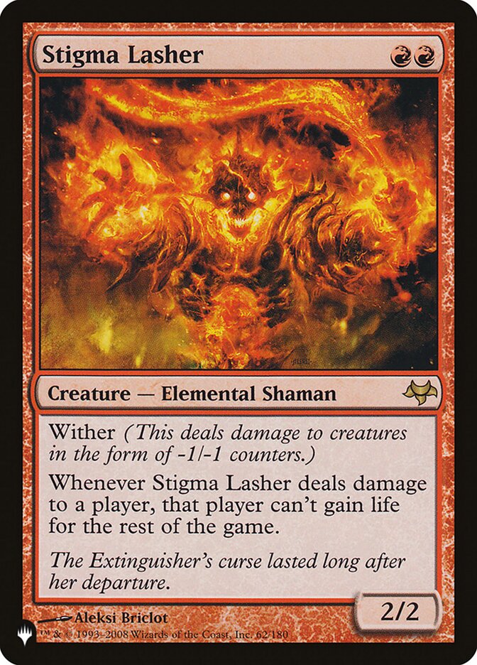 Stigma Lasher [The List] | Jomio and Rueliete's Cards and Comics