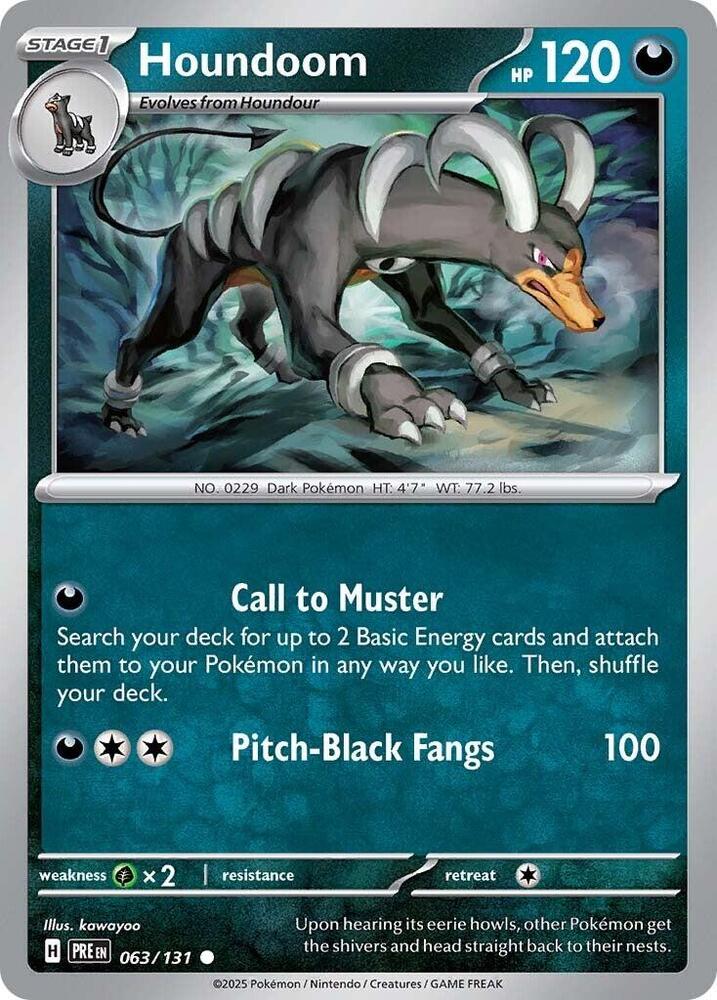 Houndoom (063/131) [Scarlet & Violet: Prismatic Evolutions] | Jomio and Rueliete's Cards and Comics