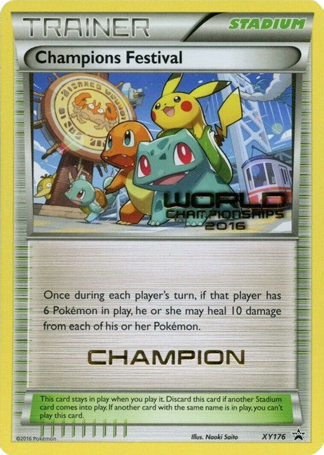 Champions Festival (XY176) (2016 Champion) [XY: Black Star Promos] | Jomio and Rueliete's Cards and Comics