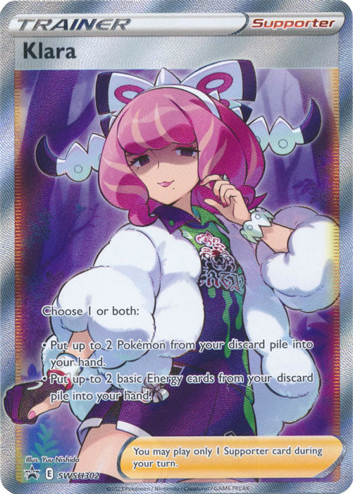 Klara (SWSH302) (Full Art) [Sword & Shield: Black Star Promos] | Jomio and Rueliete's Cards and Comics