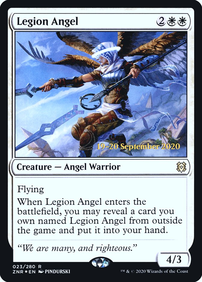 Legion Angel [Zendikar Rising Prerelease Promos] | Jomio and Rueliete's Cards and Comics