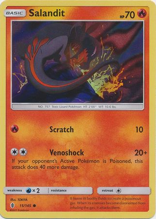 Salandit (15/145) (Collection Promo) [Sun & Moon: Guardians Rising] | Jomio and Rueliete's Cards and Comics
