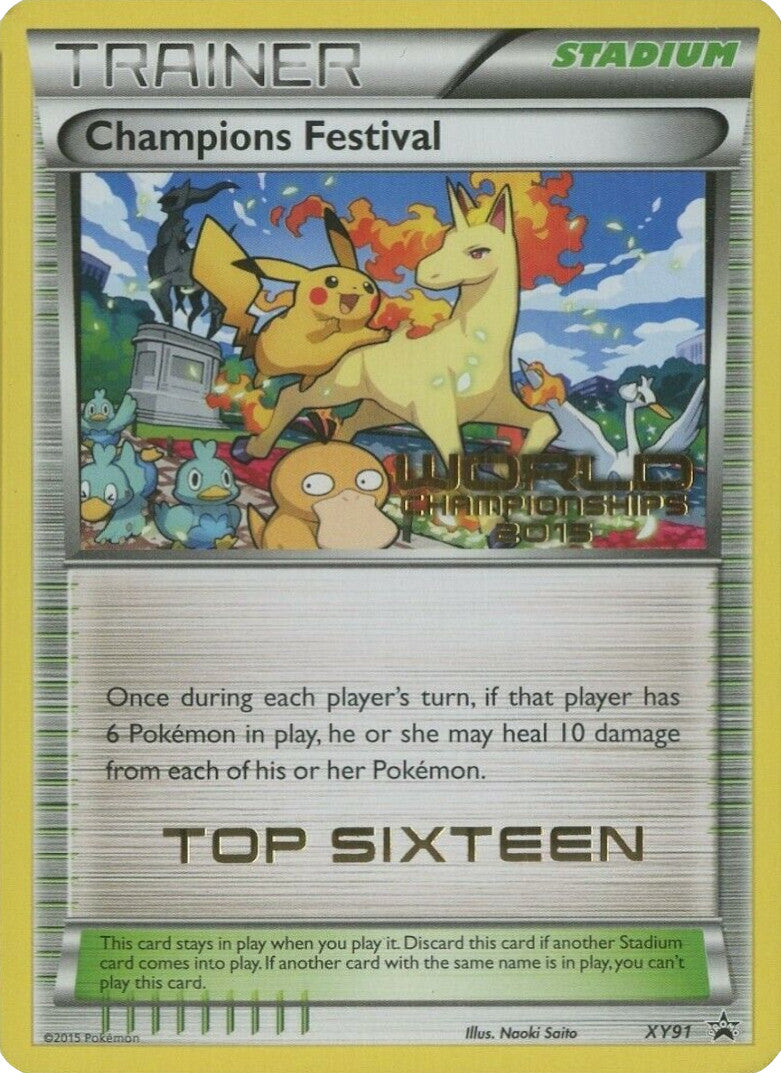 Champions Festival (XY91) (2015 Top Sixteen) [XY: Black Star Promos] | Jomio and Rueliete's Cards and Comics