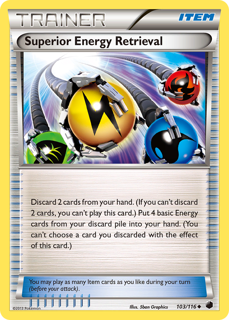 Superior Energy Retrieval (103/116) [Black & White: Plasma Freeze] | Jomio and Rueliete's Cards and Comics