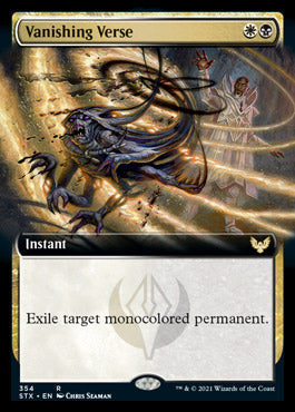 Vanishing Verse (Extended Art) [Strixhaven: School of Mages] | Jomio and Rueliete's Cards and Comics