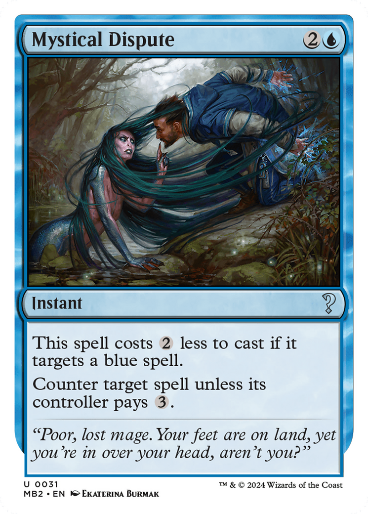 Mystical Dispute (White Border) [Mystery Booster 2] | Jomio and Rueliete's Cards and Comics