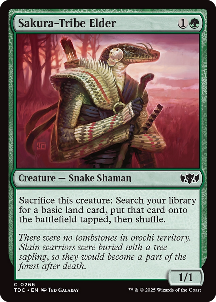 Sakura-Tribe Elder [Tarkir: Dragonstorm Commander] | Jomio and Rueliete's Cards and Comics