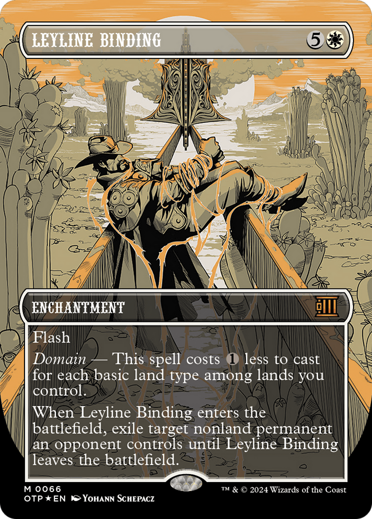 Leyline Binding (Textured Foil) [Outlaws of Thunder Junction: Breaking News] | Jomio and Rueliete's Cards and Comics