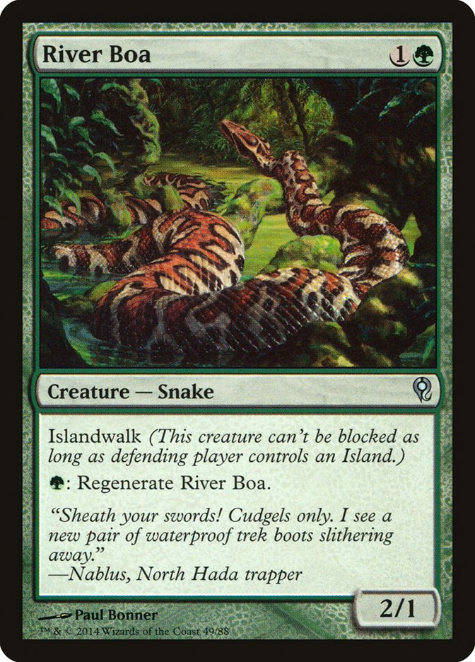 River Boa [Duel Decks: Jace vs. Vraska] | Jomio and Rueliete's Cards and Comics