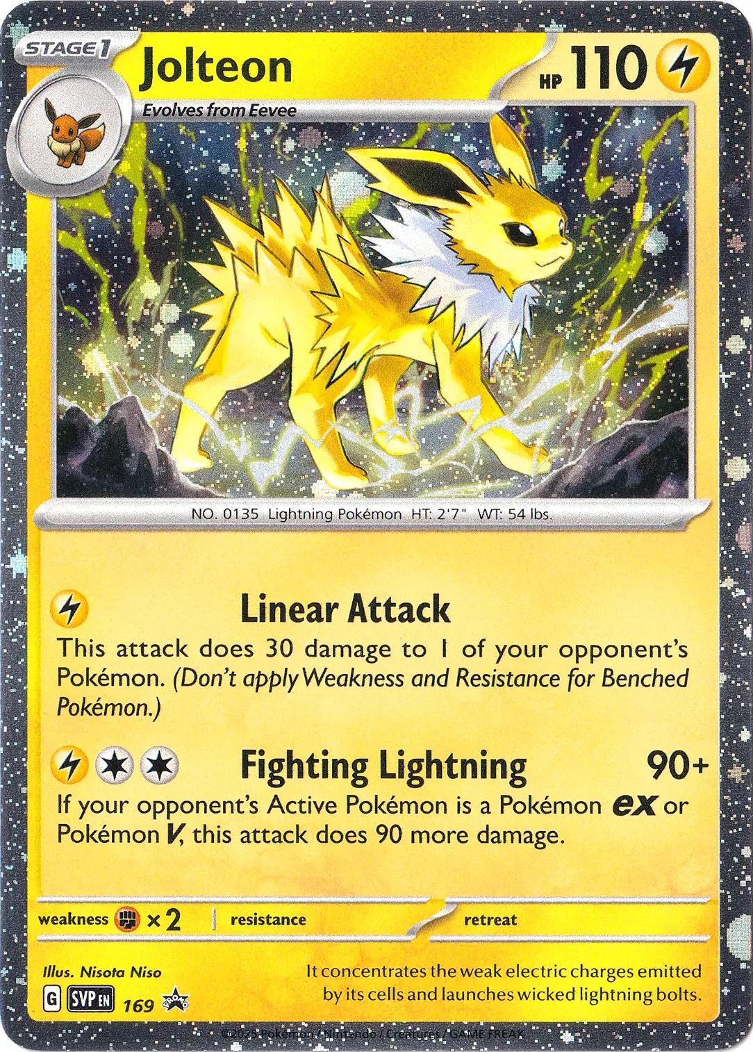 Jolteon (169) (Cosmos Holo) [Scarlet & Violet: Black Star Promos] | Jomio and Rueliete's Cards and Comics