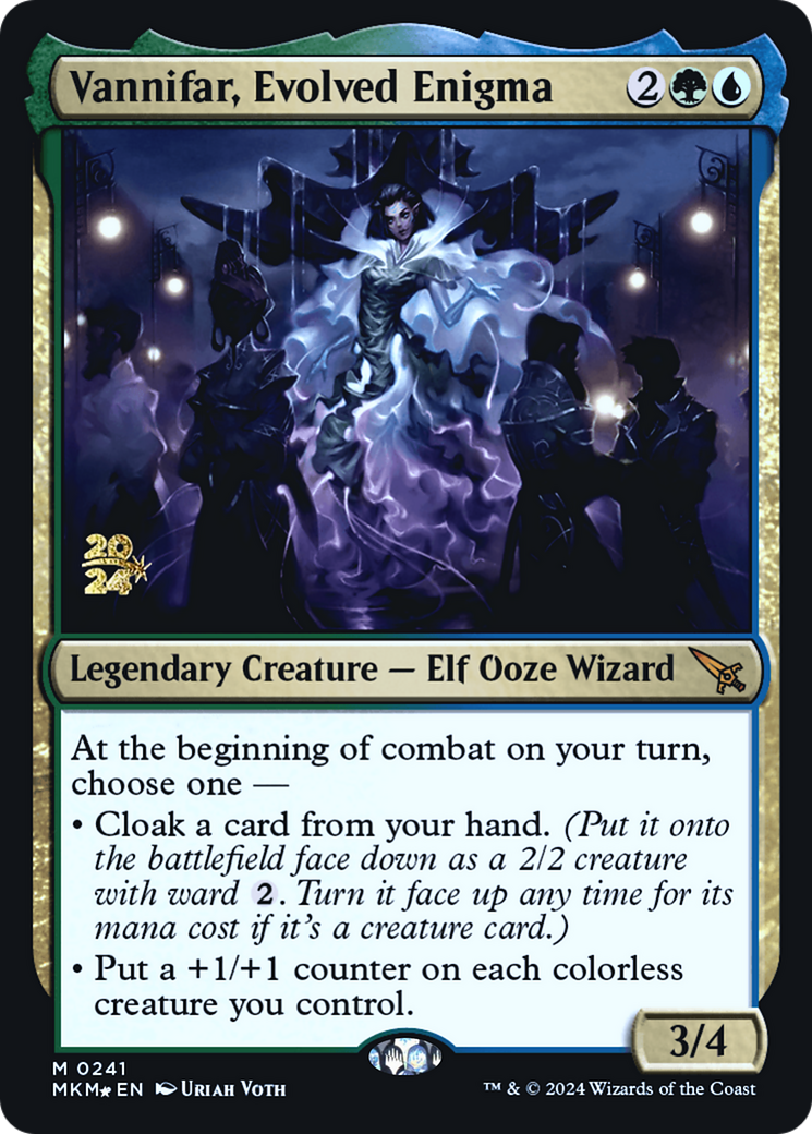Vannifar, Evolved Enigma [Murders at Karlov Manor Prerelease Promos] | Jomio and Rueliete's Cards and Comics