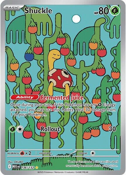 Shuckle (136/132) [Mega Evolution: Base Set] | Jomio and Rueliete's Cards and Comics