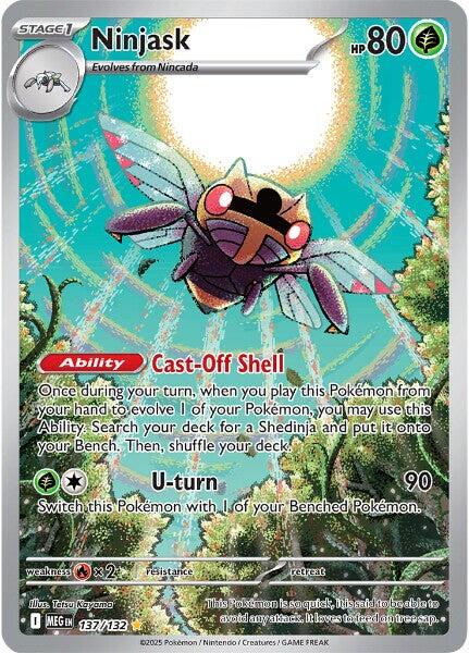 Ninjask (137/132) [Mega Evolution: Base Set] | Jomio and Rueliete's Cards and Comics