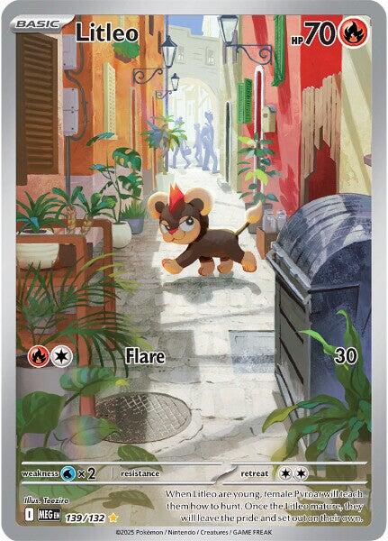 Litleo (139/132) [Mega Evolution: Base Set] | Jomio and Rueliete's Cards and Comics