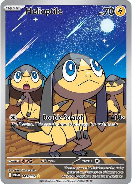 Helioptile (143/132) [Mega Evolution: Base Set] | Jomio and Rueliete's Cards and Comics