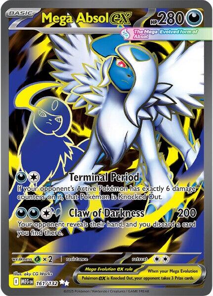 Mega Absol ex (161/132) [Mega Evolution: Base Set] | Jomio and Rueliete's Cards and Comics