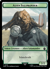 Human (0006) // Alien Salamander Double-Sided Token [Doctor Who Tokens] | Jomio and Rueliete's Cards and Comics