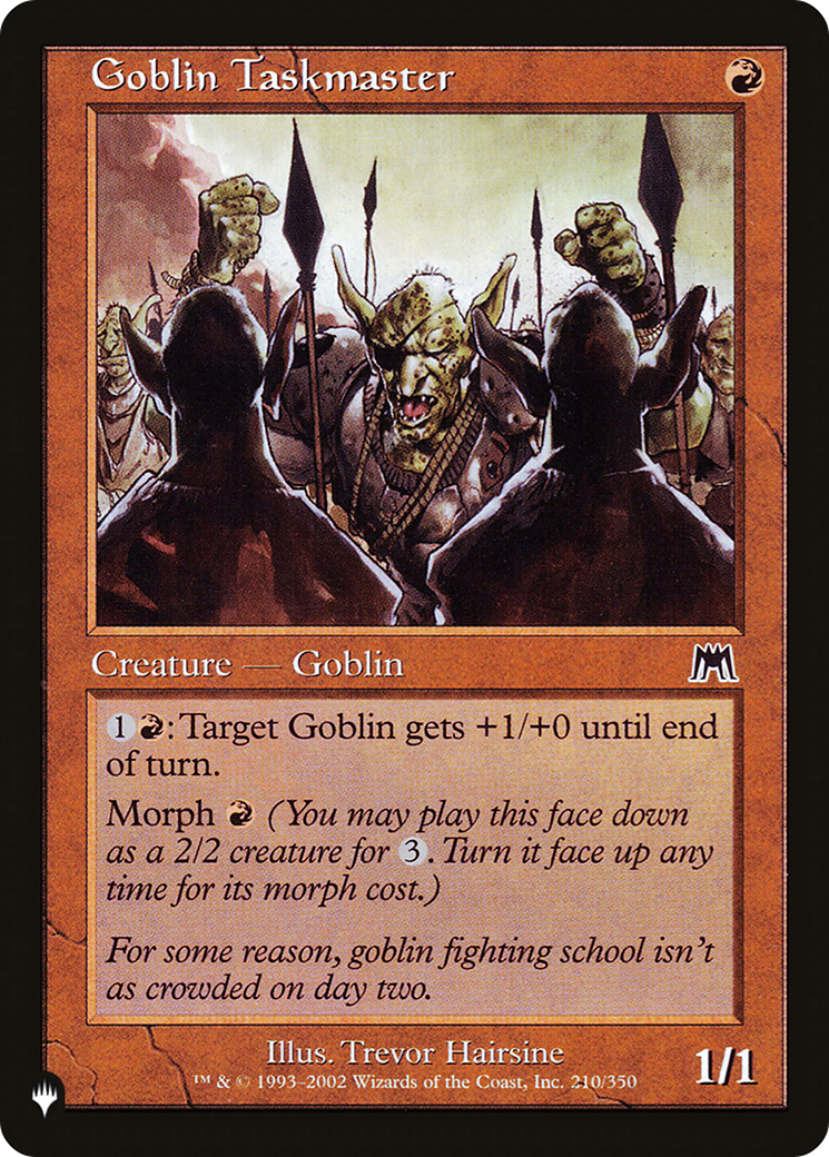 Goblin Taskmaster [The List] | Jomio and Rueliete's Cards and Comics
