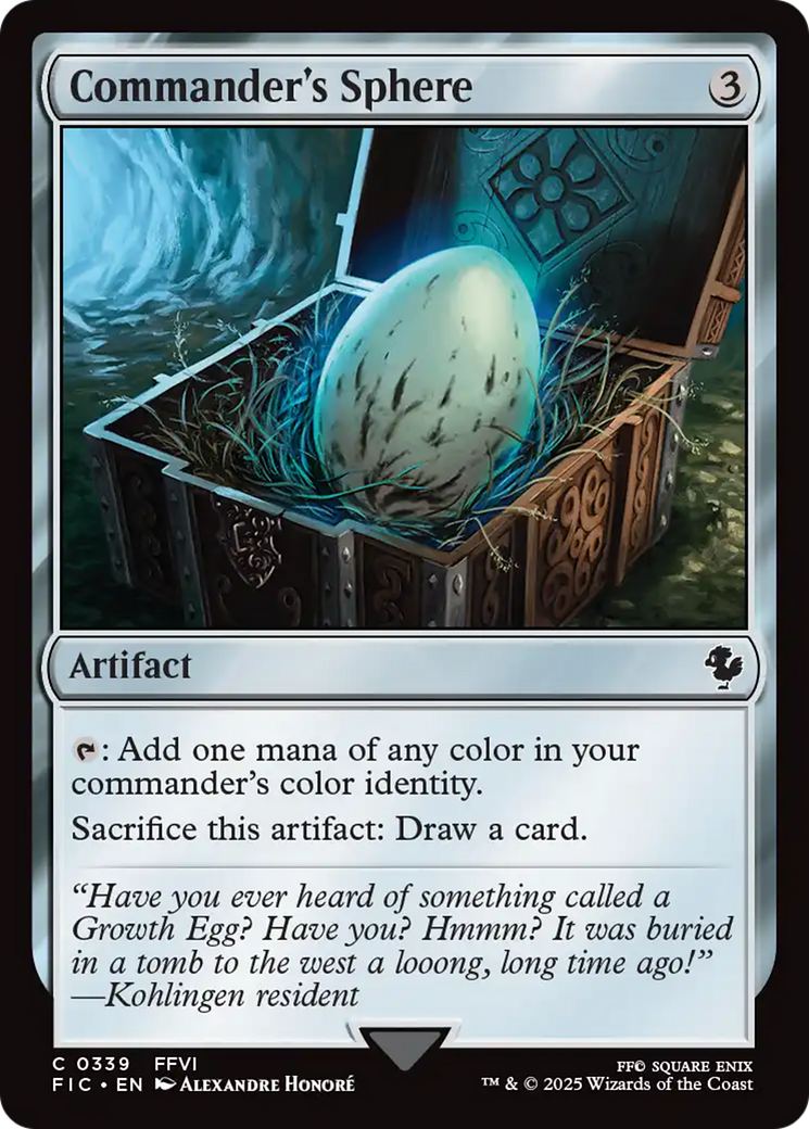 Commander's Sphere [FINAL FANTASY Commander] | Jomio and Rueliete's Cards and Comics
