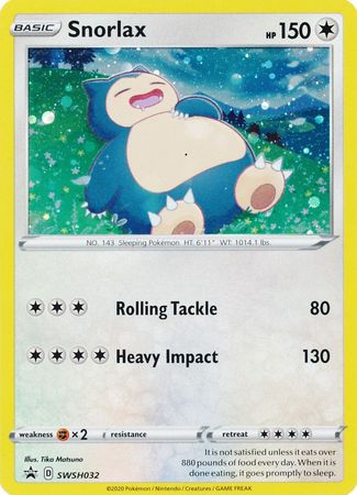 Snorlax (SWSH032) [Sword & Shield: Black Star Promos] | Jomio and Rueliete's Cards and Comics