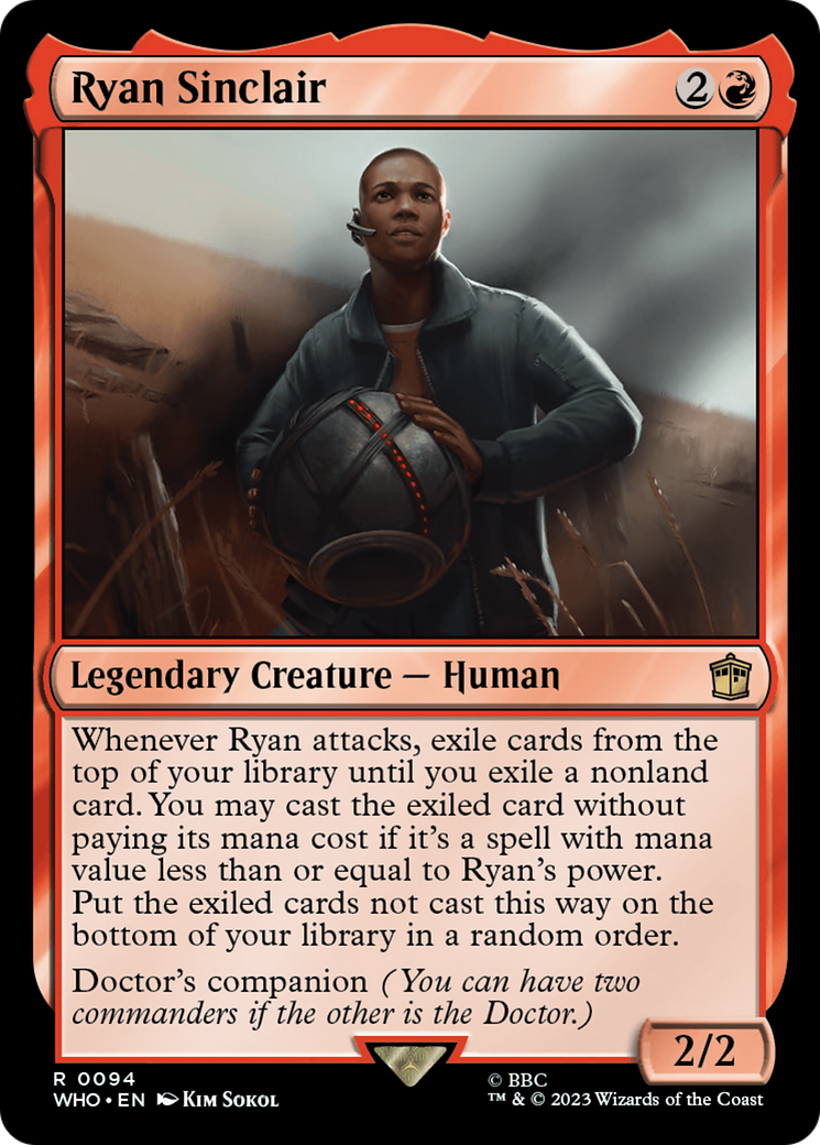 Ryan Sinclair [Doctor Who] | Jomio and Rueliete's Cards and Comics